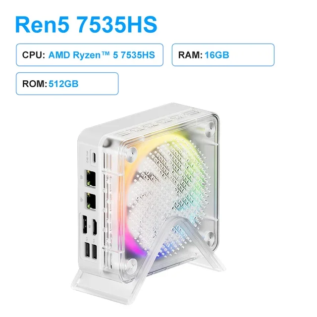 6900HX MINI PC Win 11 Pro 512G 3.3GHz up to 4.9GHz DDR5 16G WIFI6  Desktop Gaming Computer Office