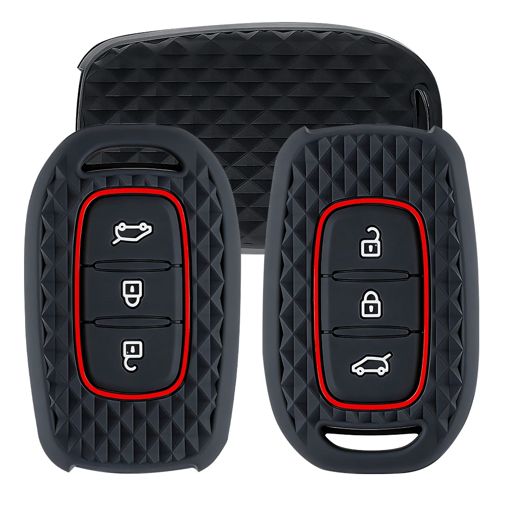 

3 кнопки для Renault Koleos Megane Fluence Dacia Duster Logan Sandero 2020 2019 2018 силиконовый чехол для ключей, держатель в виде ракушки
