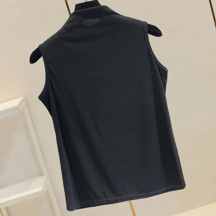 Heavy-duty Hot Drill Vest Shirt Woman Summer New Skinny Sleeveless T-shirt High Street Tank Tops Y2k Top