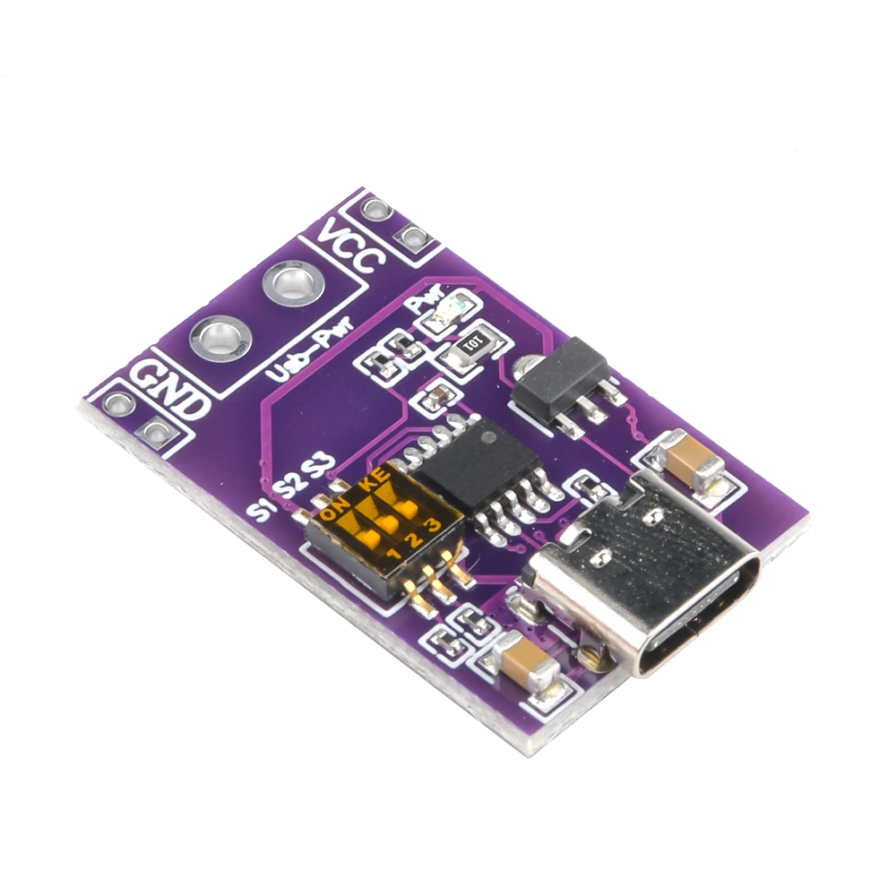 USB-C PD-Auslösermodul DC-DC QC-Auslöser Powerbank-Modul Breakout-Board Schnelllade-Board Spoof-Scam Schnellladegerät – Detail 6