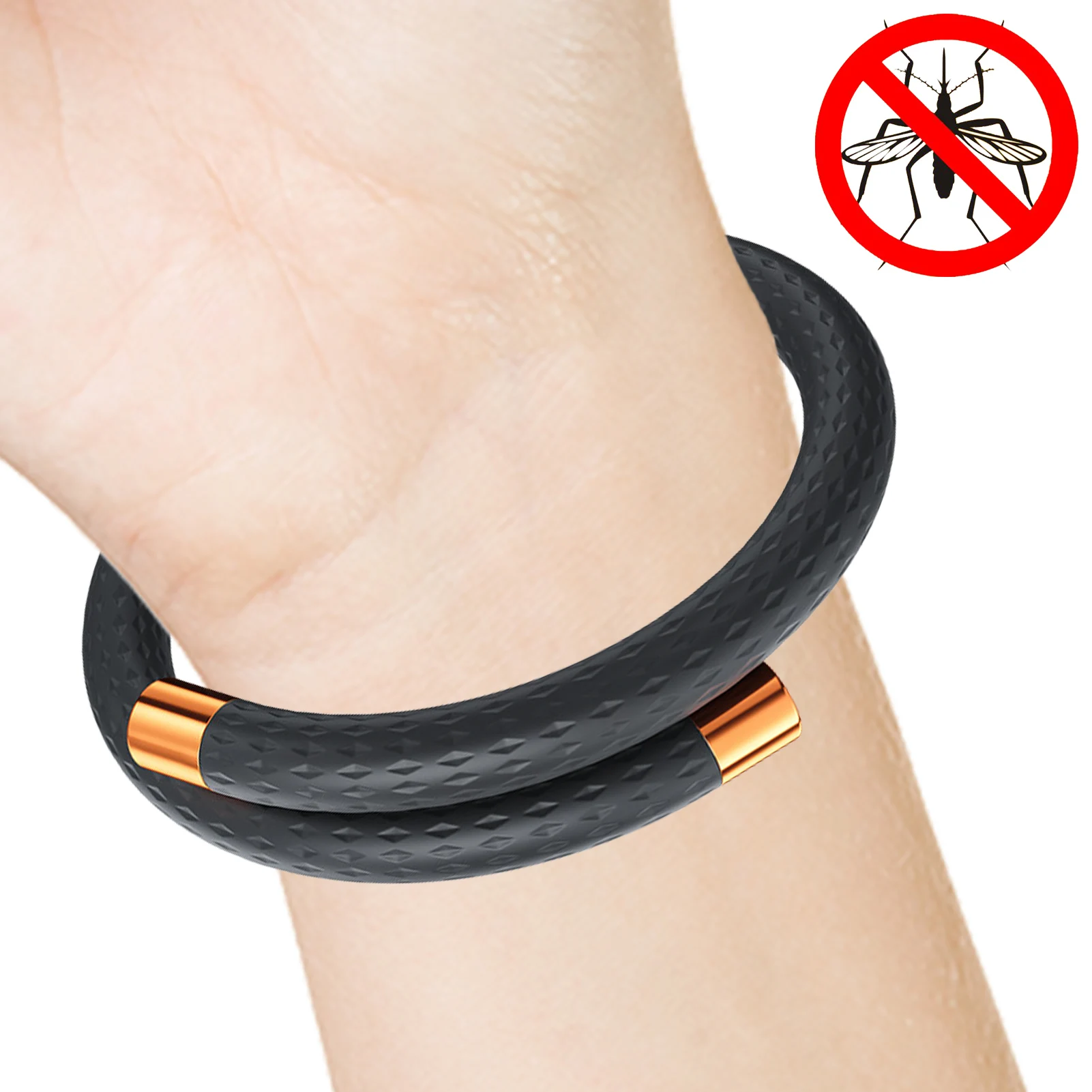 Pulsera multicolor antimosquitos para niños y adultos, brazalete de mano con aceite esencial de plantas naturales, Protección deportiva para viajes