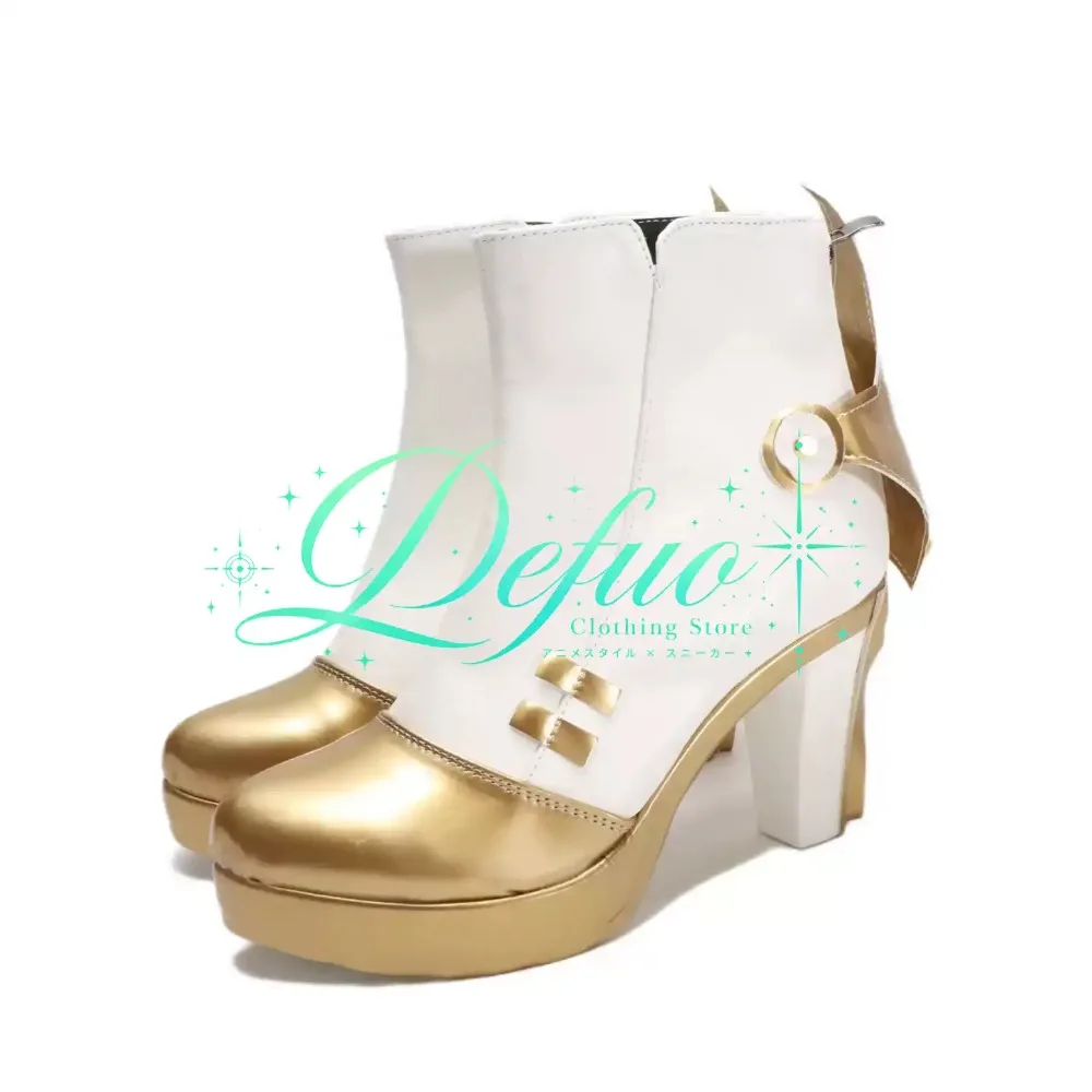 Genshin Impact Ineffa Cosplay Boots Custom Made for Christmas Game Festival Stage Event and Photography