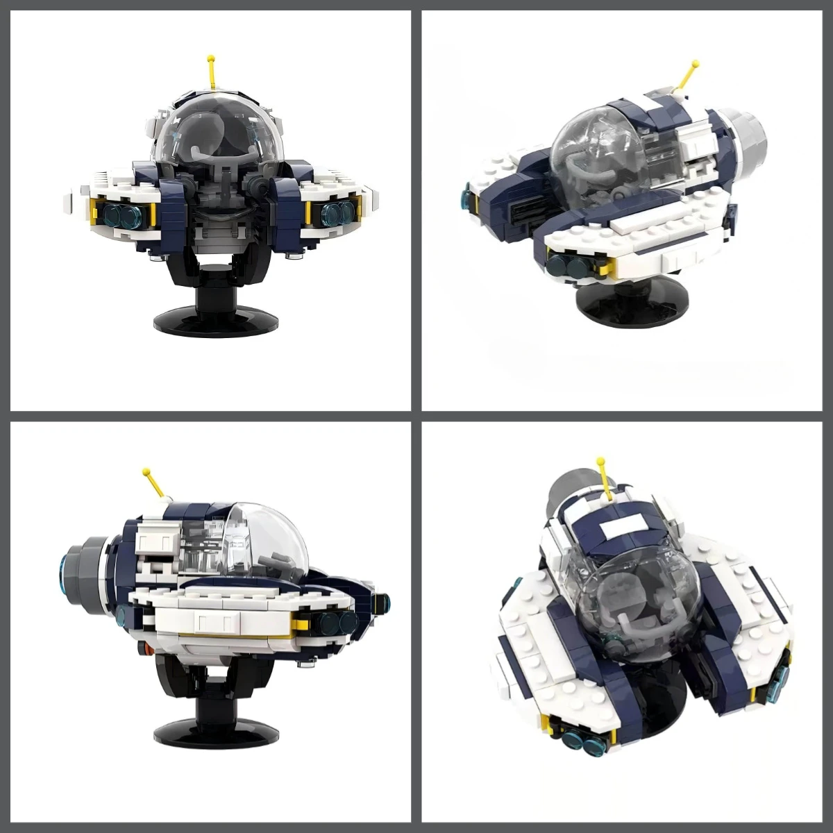 Klassische Unterwasser-Spiele-Serie, Bausteine, MOC, Bauspielzeug für Kinder, Tiefsee-Aurora-U-Boot-Modell, Geburtstagsgeschenk für Jungen – Detail 5