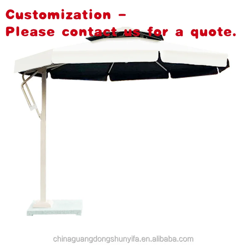 

custom.Heavy Duty Modern Design Cantilever Outdoor Patio Garden & Restaurant with Side Pole Furniture & Bases