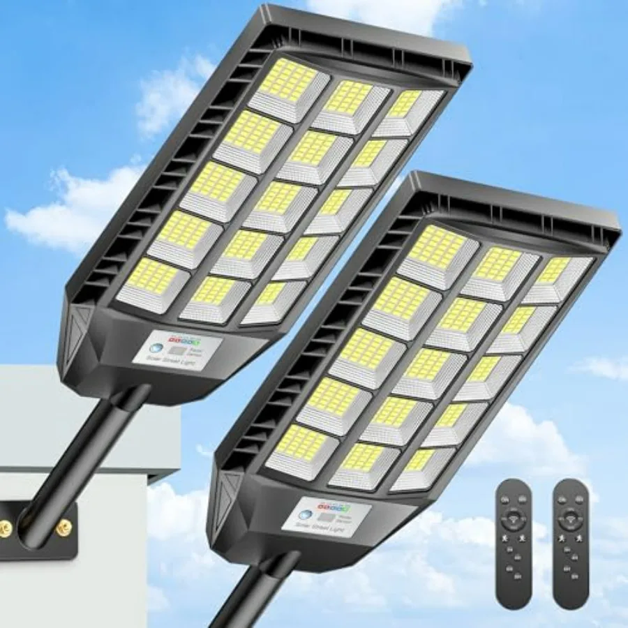 

Уличные солнечные светильники водонепроницаемые 6500K LED с датчиком движения и пультом ДУ, от заката до рассвета, для двора и парка