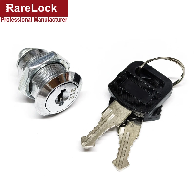 4 Size Drawer Cam Lock with 2 Keys for Mailbox File Cabinet Tool Box Locker Furniture Hardware Rarelock I