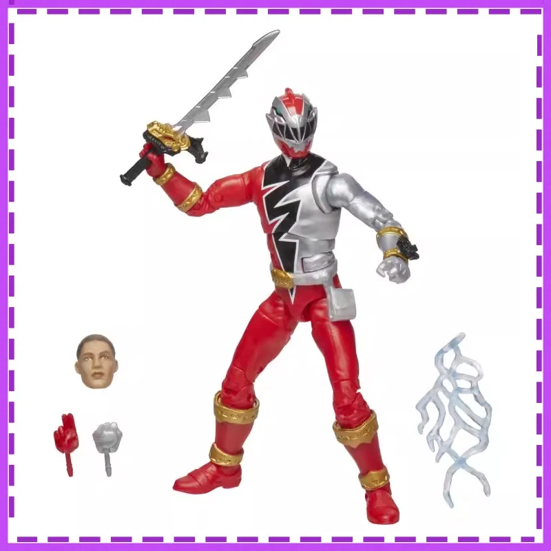 Hasbro Anime Power Rangers Dino Fury Red Ranger Blue Ranger Christmas Gifts Active Joint Genuine Action Figure Model Toys