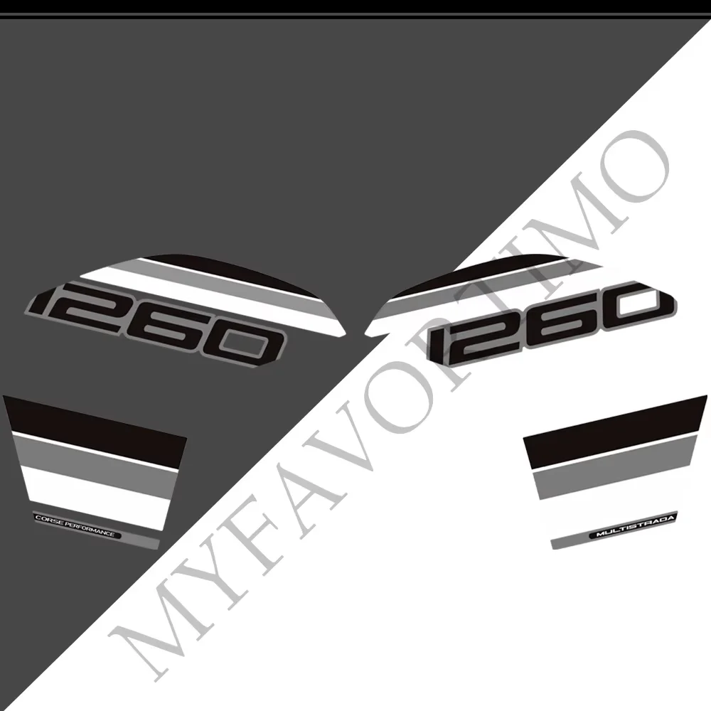 

For Ducati MULTISTRADA 1260 S 1260S Motorcycle Grips Side Gas Fuel Oil Kit Knee cowling Fairing Fender Protector Stickers Decals