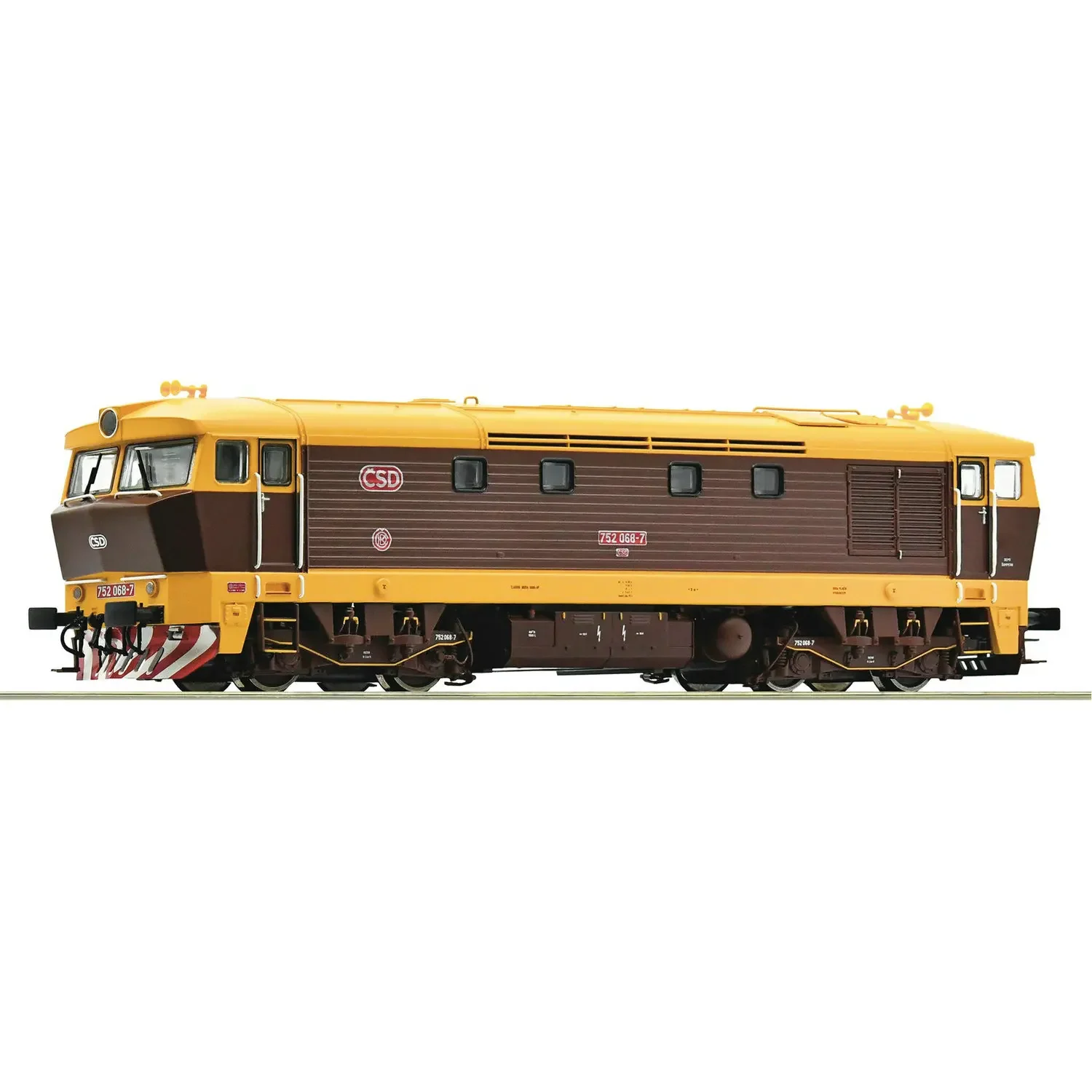 ROCO Train Model HO 1/187 7310026 RH752 Internal Combustion Digital Sound Effect CSD Fourth and Fifth Generation Czech Rail Car