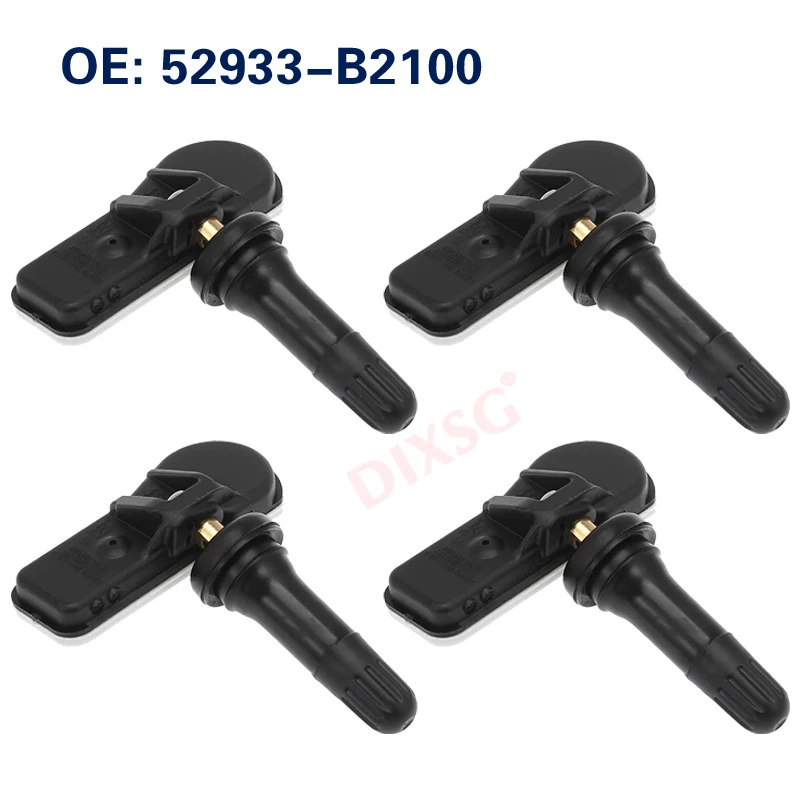 TPMS Sensor de pressão dos pneus, Auto Peças para Hyundai Creta I10, Kia Soul, Sedona, Picanto, 52933B2100, 52933-B2100, 4pcs