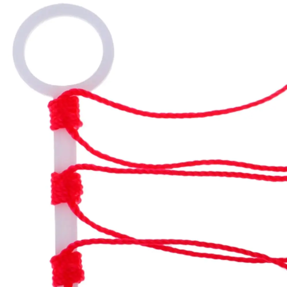 50 قطعة خيط القطن بوبر لوبر وقف عقدة الحبل سلسلة أدوات الصيد خيط القطن عقدة برتقالي/أحمر/أصفر البلاستيك روك الصيد