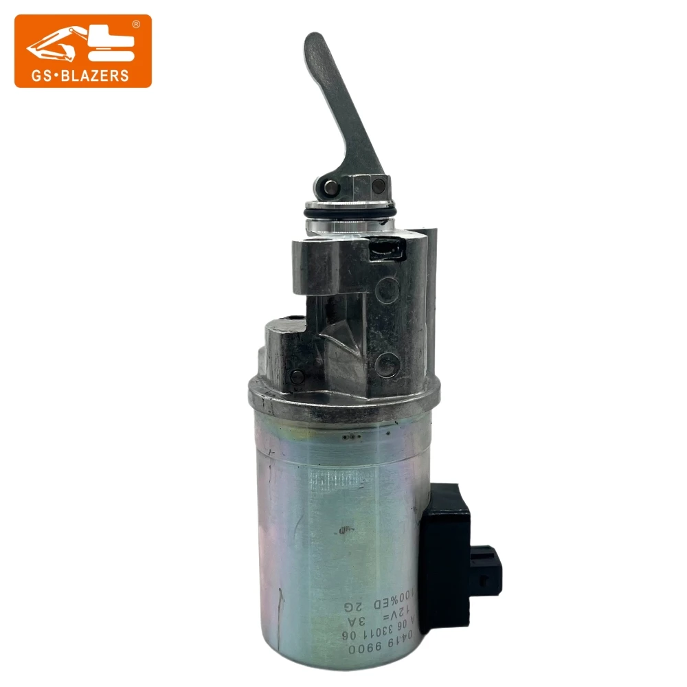 Excavator Fuel Stop Flameout Solenoid Valve 0419 9900 for DEUTZ BF6M2012 12V Excavator Parts