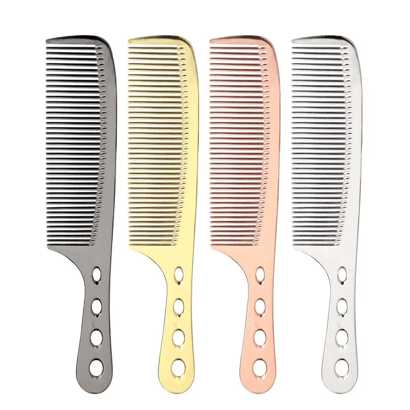 Professional Haircutting Comb Hollow Out Styling 2 in 1 Teeth Comb Hairdresser Salon Flat Hair Bush Cut Flat Hair Style Comb