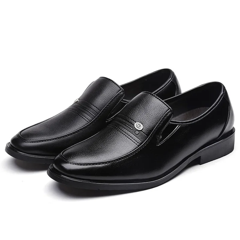 Genuine Leather Handmade Shoes Men Loafers Slip On Business Casual Shoes Classic Soft Leather Hombre Breathable Men Shoes Flat