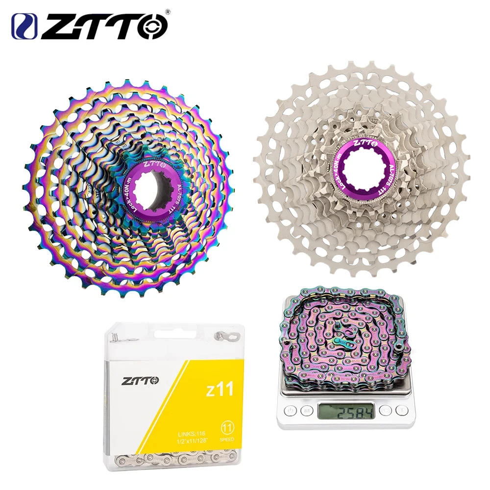 

ZTTO 11v Cassette SLR Ultralight 11s 11-28T 11-32T 11-34T 11 S 11-36T Freewheel Sprocket 11 Speed Bicycle Chain For Road Bike