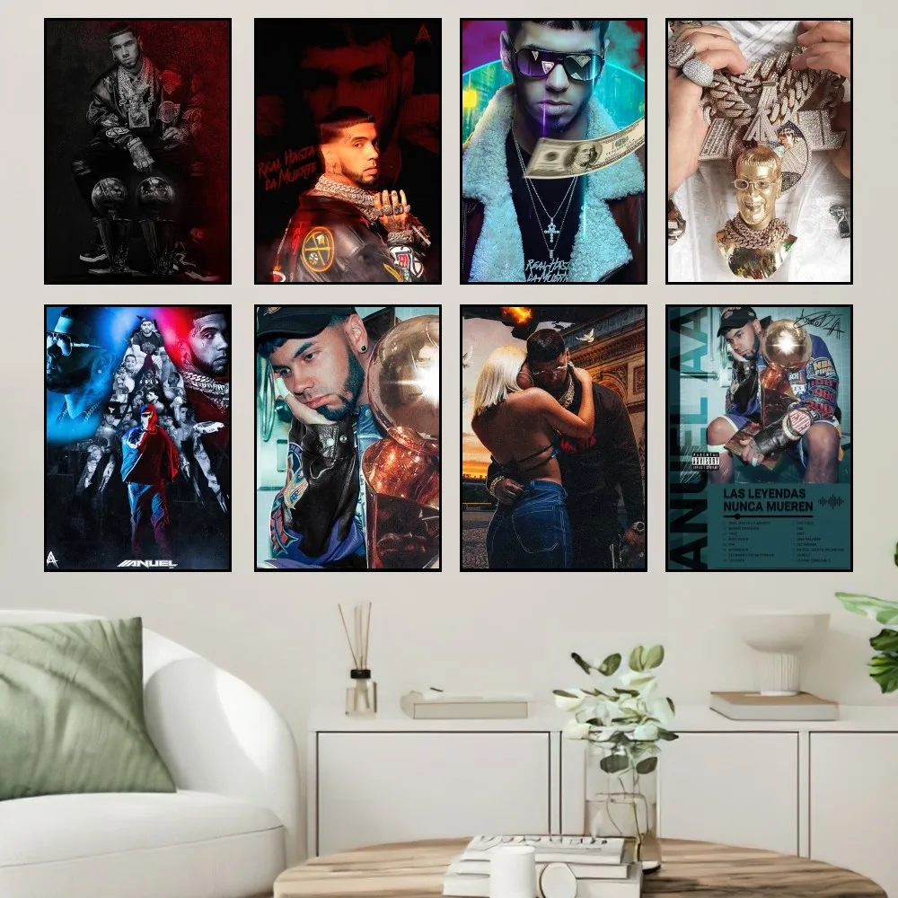 

Rapper Anuel AA LLNM2 Poster Home Prints Wall Painting Bedroom Living Room Decoration Office