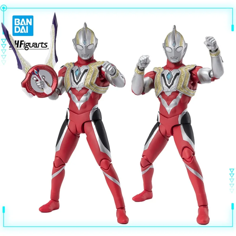 Bandai Original Genuine Ultraman Trigger: New Generation Tiga Ultraman Trigger S.H.Figuarts Power Type Action Model Toy Figures