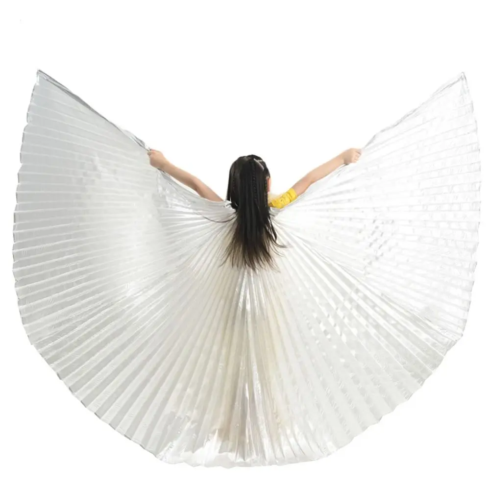 Belly Dance Wings With Sticks Isis Wings Carnival Festival Kids Children Gold Wings Belly Dance Accessories Costume