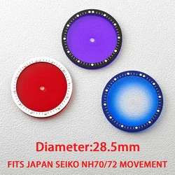 NH35/36 NH70/72 frame 28.5mm watch dial transparent surface watch accessories luminous Watch Parts For Wristwatches