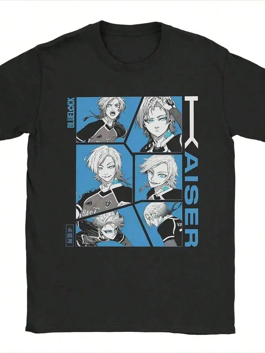 

Футболка Michael Kaiser Blue Lock из хлопка 180 г, унисекс, с принтом, в стиле манга, летняя одежда, топы, летние наряды, Country