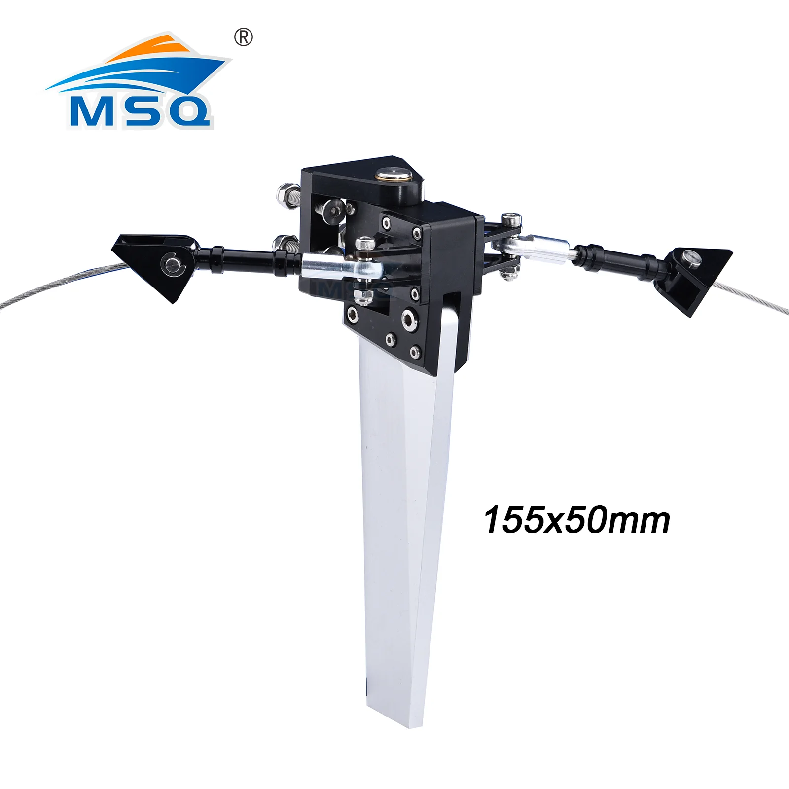 

1pc RC Boat Rudder 121mm/155mm CNC Professional Catamaran Rudder Accessories for Nitro Gas Brushless RC Speed Boat Catamaran