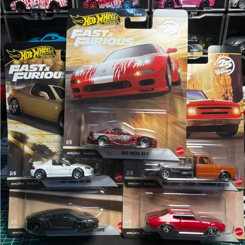 

Activity Low Price Hot Wheels Fast & Furious P Case Serise Die Cast Alloy Toy Car Model 1995 Mazda RX-7 Surprise Collection Cars