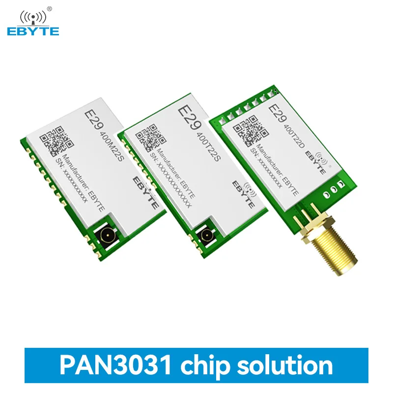 PAN3031 EBYTE E29 Series 433MHz Wireless Module ChirpIoTTM Spread Spectrum Technology 22dBm 5KM UART/SPI Stamp Hole