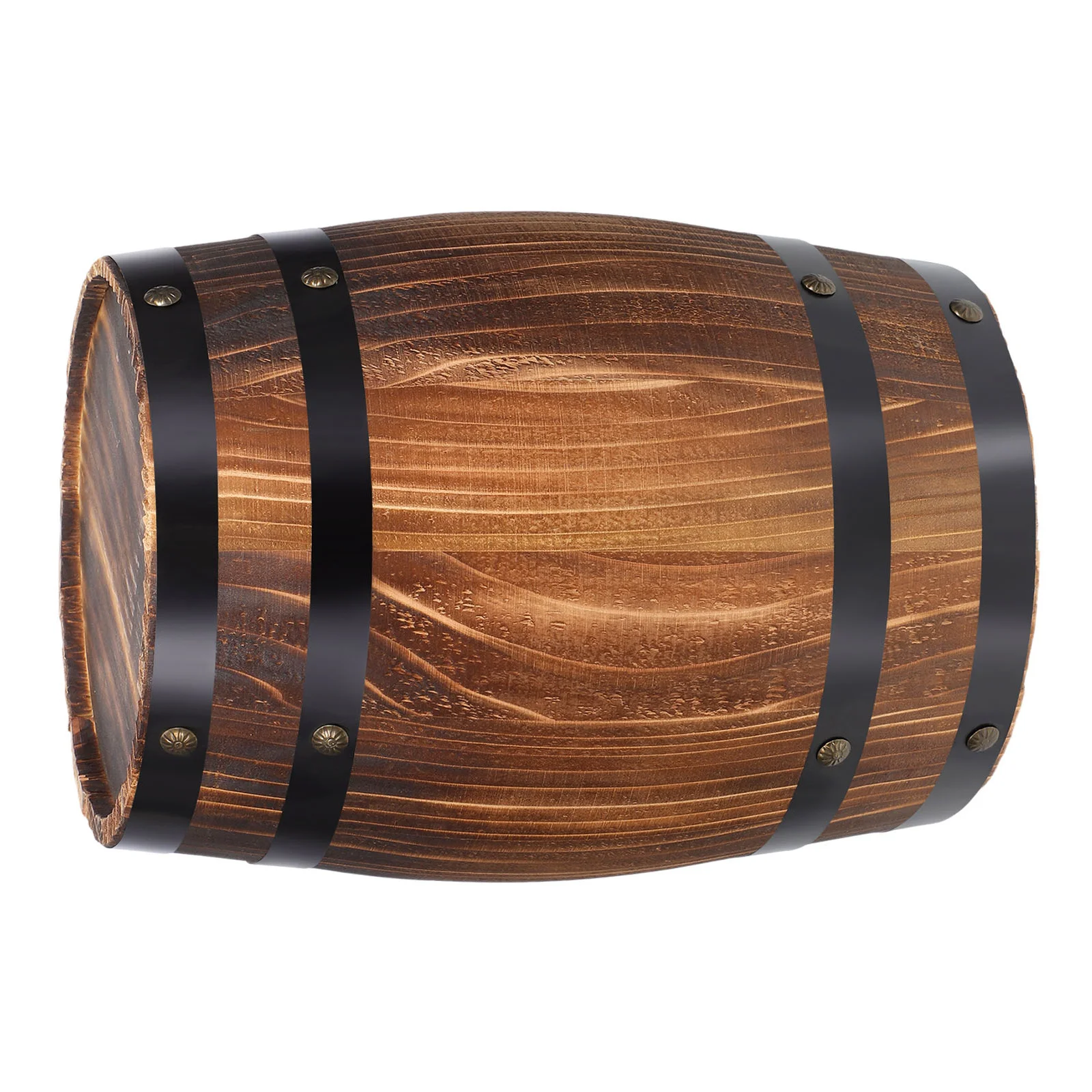 

Retro Wood Wine Barrel Decor Lifelike Whiskey Barrel Ornament Artistic Bar Landscaping Decor Decorative Barrels