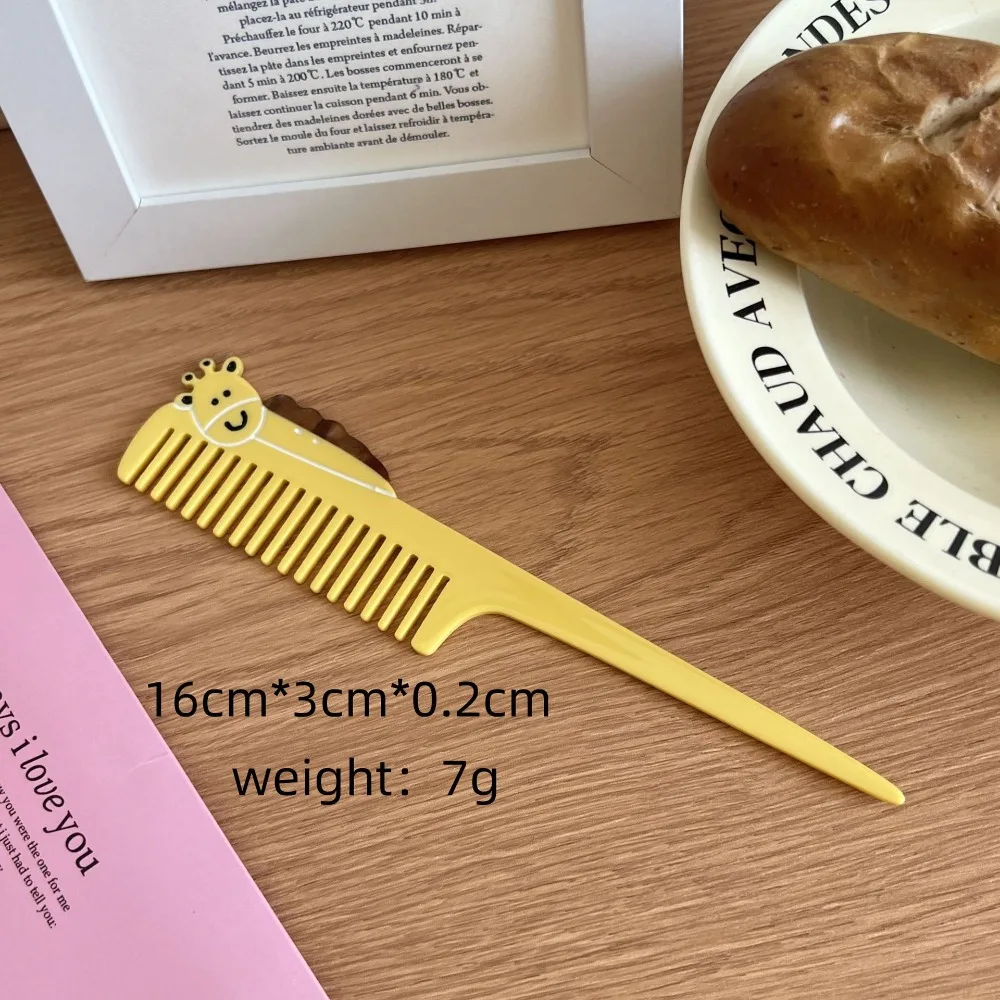 

Pointed Tail Comb Tulip Acetate Comb Animal Cartoon Makeup Comb Fruit Puppy Hairdressing Combs Dormitory