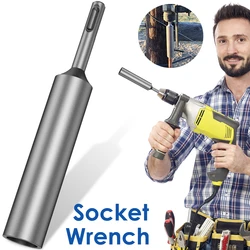 SDS Plus Ground Rod Driver for 5/8Inch and 3/4Inch Ground Rods Durable Hardened Steel Ground Rod Driver 17mm Earth Stake Hammer