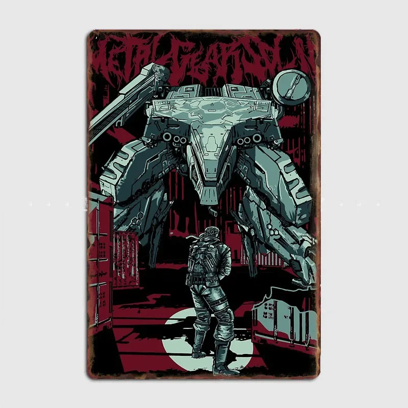 Pósteres artísticos de ventilador sólido con engranaje de Metal, placa de Metal personalizada para garaje, Club, decoración de pared interior, letrero de estaño, decoración del hogar y la habitación