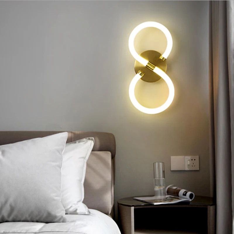 LED Abajur Para Quarto Interior Wall Lamps  Home Decoration Salon Maison Luxe Maison Courtyard Bathroom Bedroom Corridor Bedside