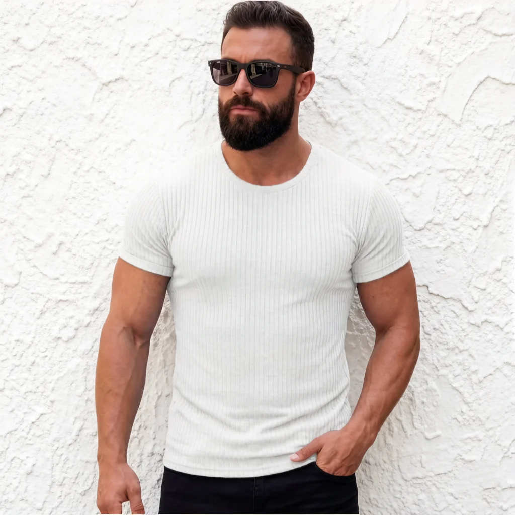 Thumbnail 4 - #17 Latest Mens Striped T-Shirts Offers