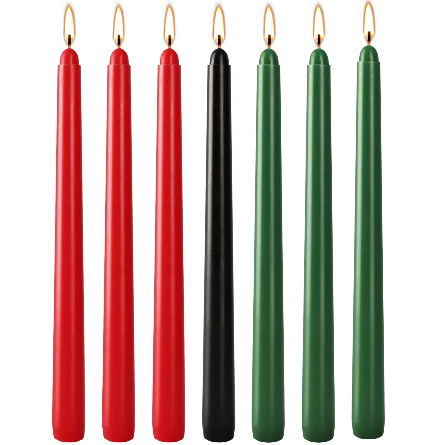7/14 pieces of 10-inch tapered stick candles, 0.8 inch * 10 inch, burn time 8-12 hours, suitable for wide festive occasions