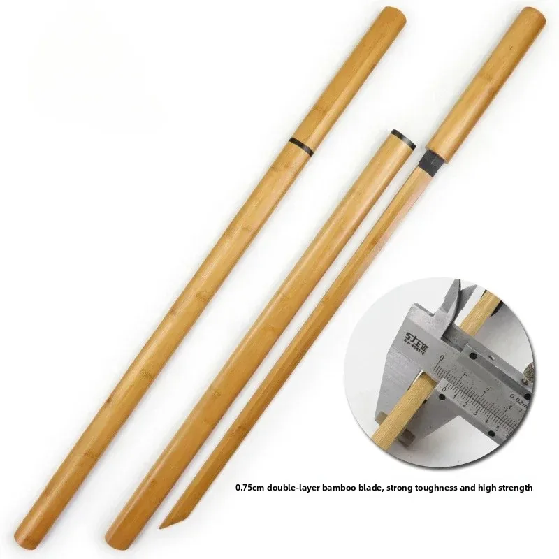 Tang Hengdao Wooden High Strength Sheathed Japanese Samurai Blade Ikehi Dao Kendo Bamboo Sword