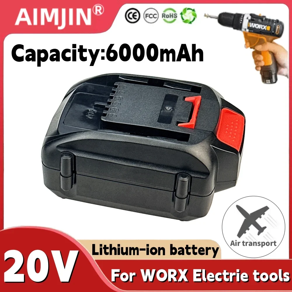 For WORX 20v 6.0Ah Li-ion superior quality Rechargeable battery pack