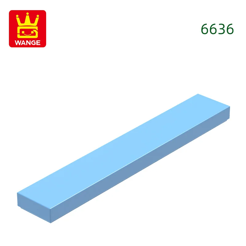 Wange 121 stks/partij 6636 1x6 Tegel Bouwsteen Moc Klassieke Accessoires Compatibel met Baksteen Kinderen Speelgoed geschenkdoos