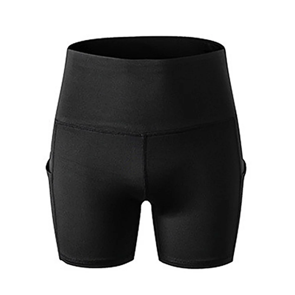

Women High Waist Yoga Shorts Quick Dry Sports Short Pants for Running Training Fitness Trisection Length with Side Pockets Size
