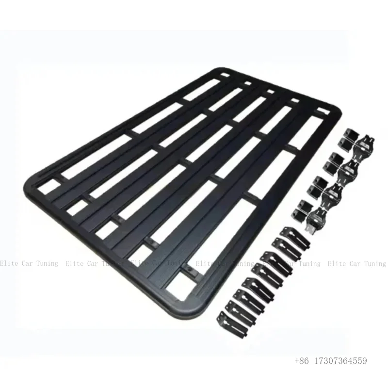 

High-quality New Carbon Black Aluminum Alloy Roof Lage Rack with Above 100kg Capacity
