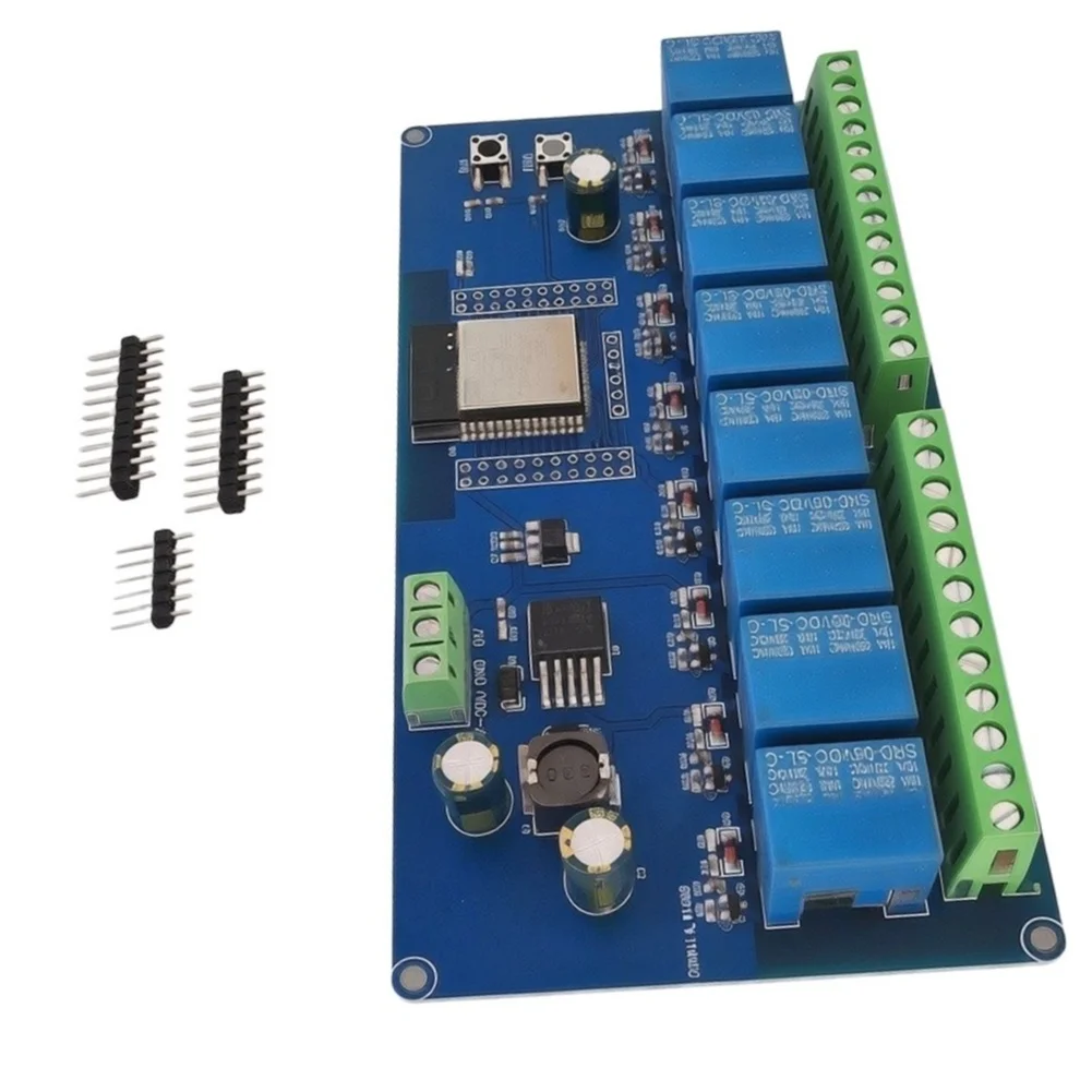 8-channel 5V Relays Providing Switch Signal Outputs For Controlling Loads Rated At AC 250V/DC 30V For IoT Automation Equipment