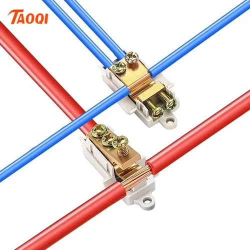 Imagen 2 del producto Terminal de rama de alta potencia tipo T, caja de conexiones rápida, bloque de terminales, conectores de Cable eléctrico de cobre, 5/10 Uds.