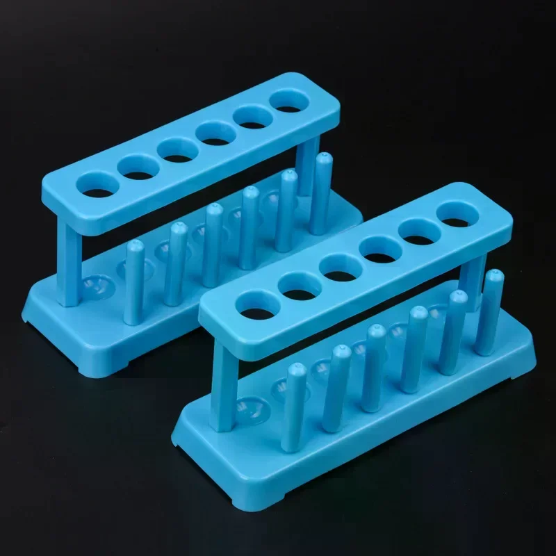 1Pcs Plastic Test Tube Rack Detachable Portable Lab Equipment Teaching Supplies Science Lab Vial Holder Tube