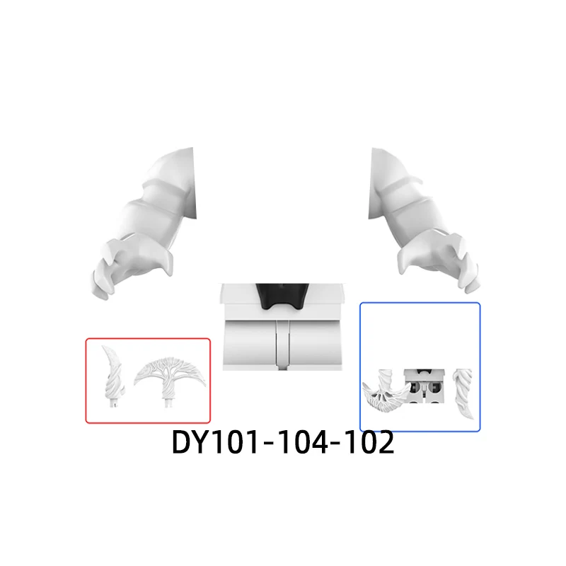 The Action Figures Axe Weapons Pants Hair Parts Model Blocks MOC Bricks Set Gifts Toys For Children DY101-DY104