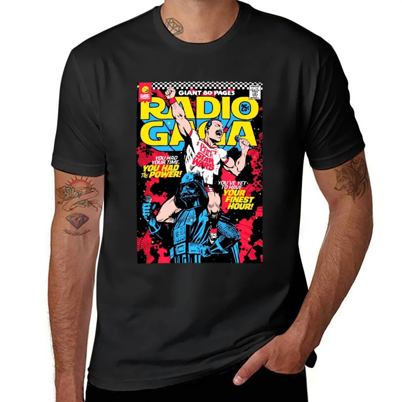 Queen Concert in Radio GAGA T-Shirt boys animal print customs design your own Men's t shirts