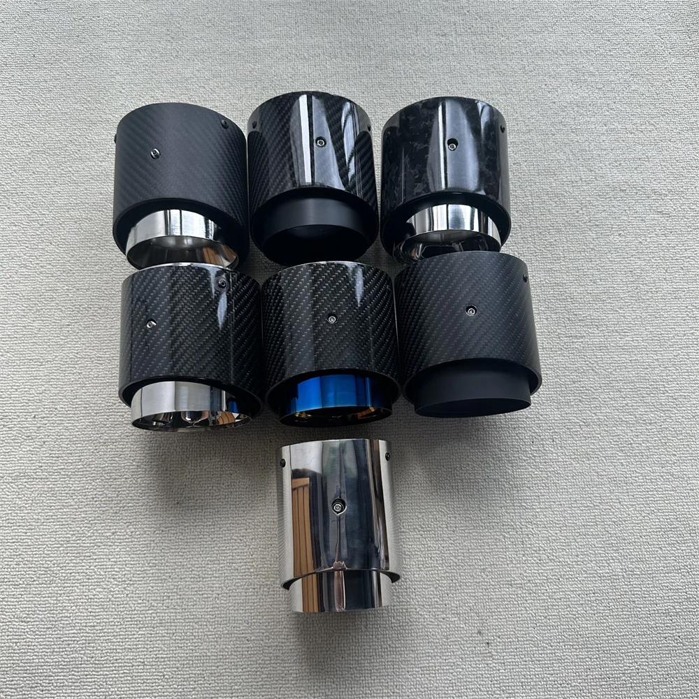4 Kleur Staart Tip Voor Mini Cooper F54 F55 F56 F57 R60 R61 F60 R55 R56 R57 R58 R59 S jcw Koolstofvezel Uitlaatpijp Auto Accessoires