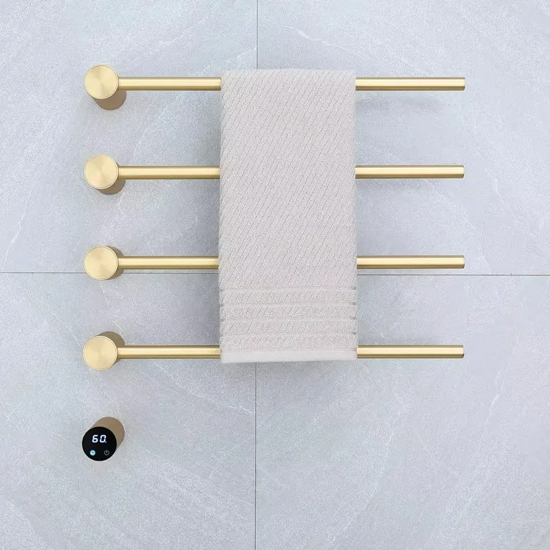Stainless Steel  Modern Design Electric Wall-mounted Bath Towel Rack Warmer Hotel Use Fixed Bath Bar XINGPAI