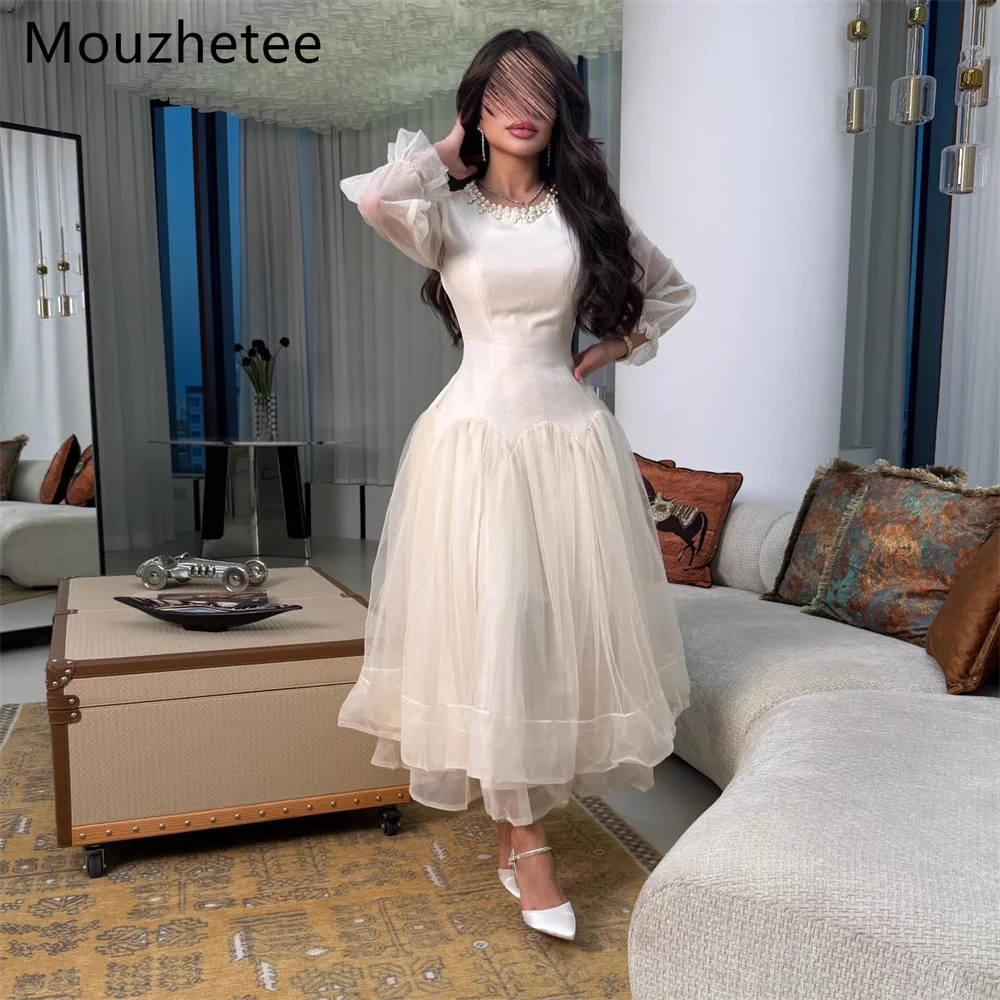 

Booma A-Line O-Neck Simple Evening Dresses Formal Party Gowns for Women Elegant Prom Gown Customize 2026e