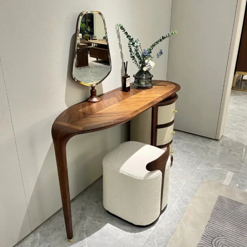 

Small Stool Storage Vanity Table Wood Drawers Nordic White Chair Cabinet Dressers Makeup Desk Girl Penteadeira Furniture Home