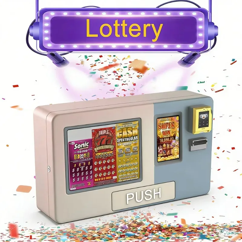 Custom Mini Wall Mount Premium Scratch Card Vending Machine, Small Desktop Lottery Vending Machine with Card Reader