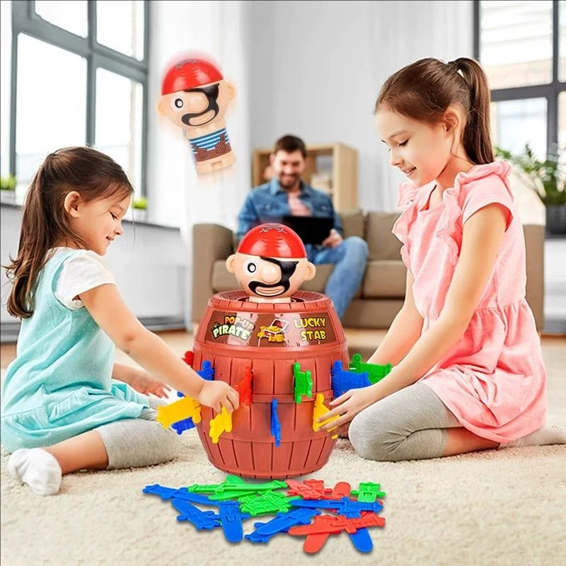 Pirate Board Game Montessori Family Gathering Game Funny Toy Lucky Game Jumping Pirates Board Games Boys and Girls Gift